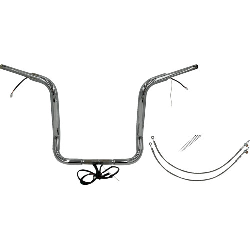 Fat Baggers Inc. Handlebar Kit - Pointed Top - 16" - Chrome 801516 Fat Baggers Inc. Handlebar Kit - Pointed Top - 16" - Chrome 801516