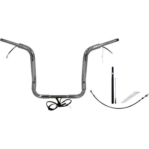 Fat Baggers Inc. Handlebar Kit - Pointed Top - 16" - Chrome 812416 Fat Baggers Inc. Handlebar Kit - Pointed Top - 16" - Chrome 812416