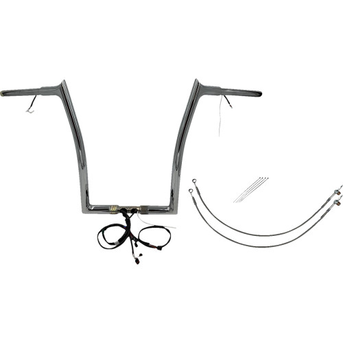 Fat Baggers Inc. Handlebar Kit - Pointed Top - 16" - Chrome 902916 Fat Baggers Inc. Handlebar Kit - Pointed Top - 16" - Chrome 902916