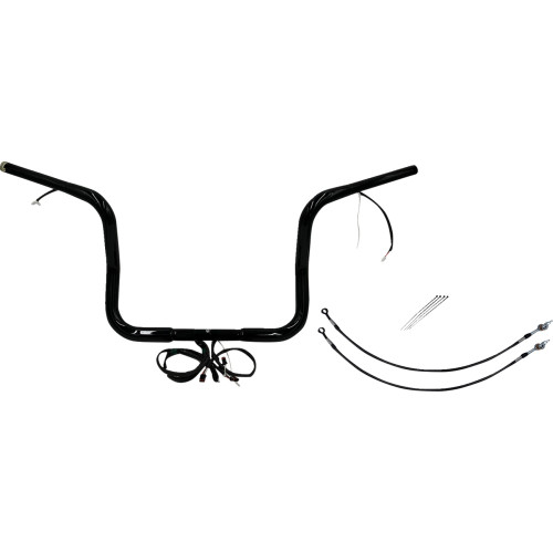 Fat Baggers Inc. Handlebar Kit - Rounded Top - 12" - Black 901512-B Fat Baggers Inc. Handlebar Kit - Rounded Top - 12" - Black 901512-B