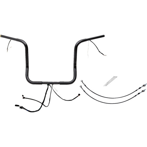 Fat Baggers Inc. Handlebar Kit - Rounded Top - 14" - Black 901514-B Fat Baggers Inc. Handlebar Kit - Rounded Top - 14" - Black 901514-B