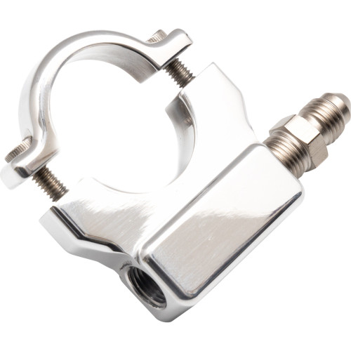 Feuling Oil Pump Corp. Oil Pressure Gauge Mount - 1" - Chrome 9051