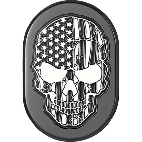 Figurati Designs Antenna Cover - Left Rear Fender - Contrast Cut American Flag Skull - Black Fd28-Ac-Blk-Lt Figurati Designs Antenna Cover - Left Rear Fender - Contrast Cut American Flag Skull - Black Fd28-Ac-Blk-Lt