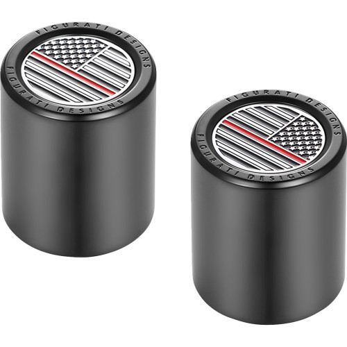 Figurati Designs Docking Hardware Covers - American Flag - Contrast Cut - Black Fd75-Dc-2730-Bk
