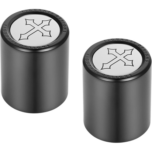 Figurati Designs Docking Hardware Covers - Cross Black Fd41-Dc-2730-Bk