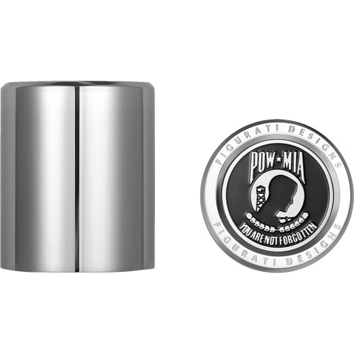 Figurati Designs Docking Hardware Covers - Pow Mia - Short - Stainless Steel Fd50-Dc-2530-Ss