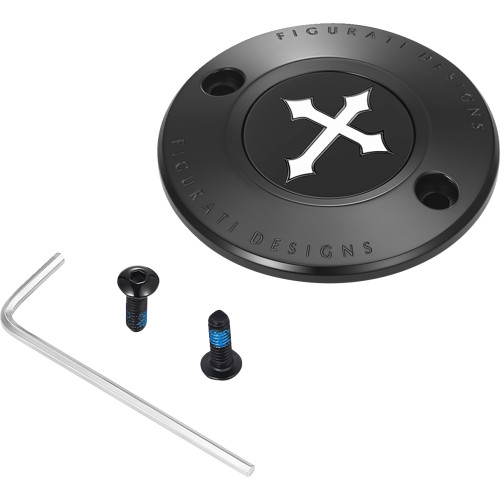 Figurati Designs Timing Cover - 2 Hole - Cross - Black Fd41-Tc-2H-Blk Figurati Designs Timing Cover - 2 Hole - Cross - Black Fd41-Tc-2H-Blk