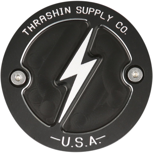 Thrashin Supply Co. Points Cover - Dished - Black - M8 Tsc-3027-4