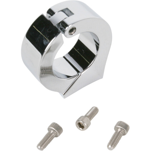 Dakota Digital Clamp Mount - For 1.25" Handlebar - 3-3/8" Gauge Cups - Chrome Bkt-3325