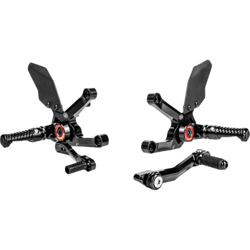 Gilles Tooling Mue2 Rearset - Black - Triumph Mue2-T01-B