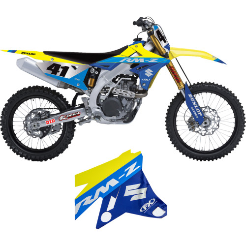Factory Effex 27-51402 Graphic Tk Chrm Suz Rmz250 19-24, Rmz450 18-24