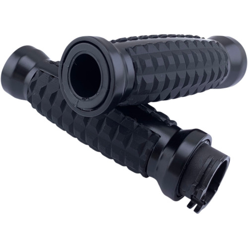 Drag Specialties Grips - Grenade - Matte Black