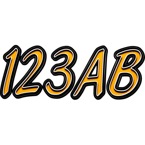 Hardline Orbkg400 Sticker Kit 400 Or/Bk