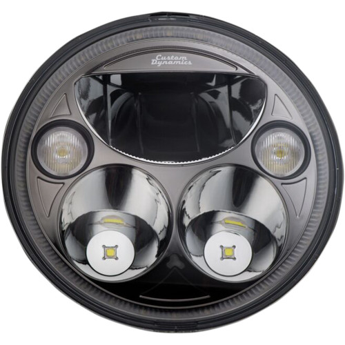 Custom Dynamics 7" Trubeam Headlamp - Black - Chief Cdtb-7-I-B Custom Dynamics 7" Trubeam Headlamp - Black - Chief Cdtb-7-I-B