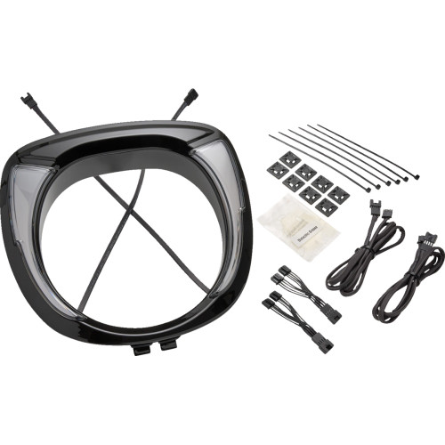 Ciro 46206 Bezel Headlight Fang Chieftain Black