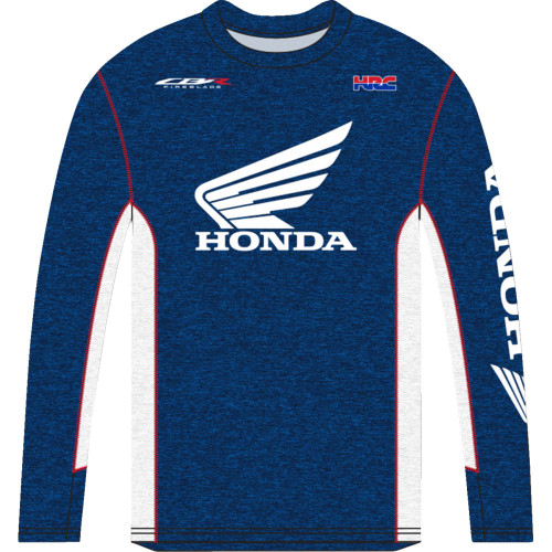 Honda Apparel Honda Hrc Long-Sleeve T-Shirt - Navy/White - Large Np21S-M2482-L