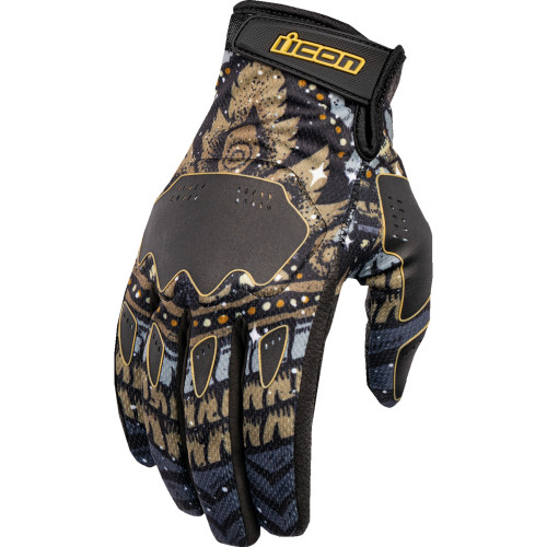 Icon Gloves Hlgn Daytripper Bk Md