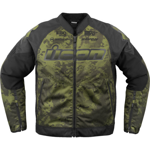 Icon Overlord3 Magnacross Jacket - Green - 2Xl Icon Overlord3 Magnacross Jacket - Green - 2Xl