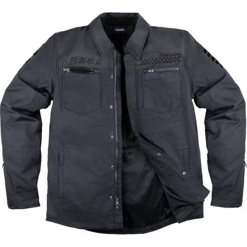Icon Upstate Canvas National Jacket - Black - 3Xl Icon Upstate Canvas National Jacket - Black - 3Xl