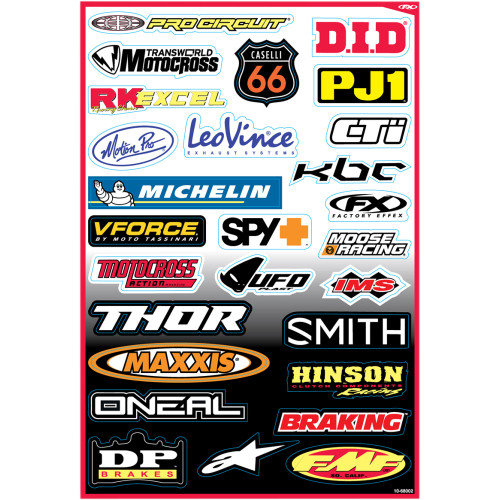 Factory Effex Decal Kit - Sponsor B 10-68002