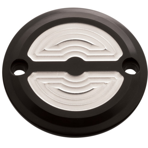 Joker Machine Timing Cover - Milled - Black - M8 02-972-2