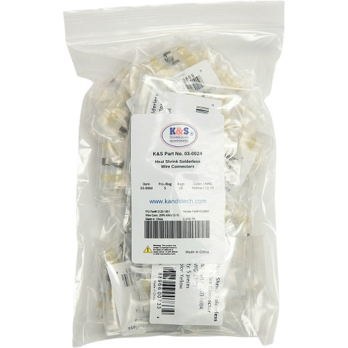K&S Technologies Wire Connector - 20Pk - Awg 12-10 03-0024