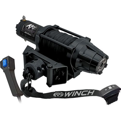 Kfi Products As-50Wx Assault Winch - 5000 Lb - Synthetic Cable - Wide As-50Wx
