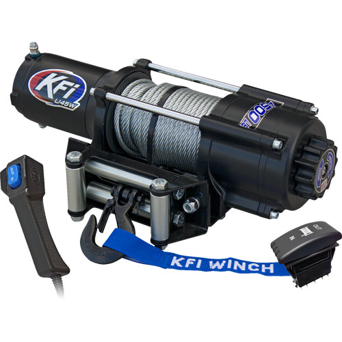 Kfi Products U45W-R2 Utv Winch - 4500 Lb - Steel Cable - Wide U45W-R2 Kfi Products U45W-R2 Utv Winch - 4500 Lb - Steel Cable - Wide U45W-R2