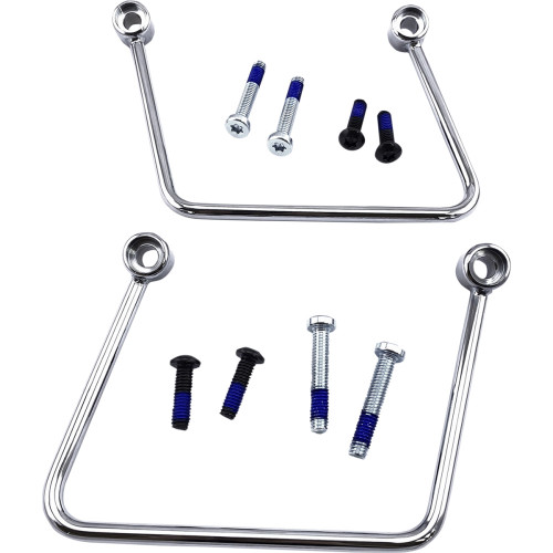 Drag Specialties Saddlebag Support Kit - Chrome - Fl/Fx '18-'23 Drag Specialties Saddlebag Support Kit - Chrome - Fl/Fx '18-'23