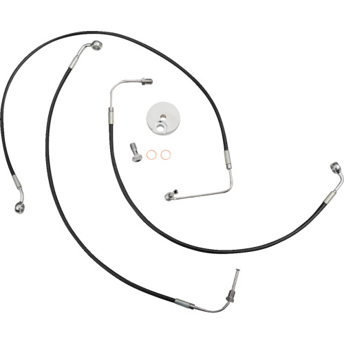 La Choppers Brake Line - 12" - 14" Ape Hanger Handlebars - Black La-8154B13B La Choppers Brake Line - 12" - 14" Ape Hanger Handlebars - Black La-8154B13B