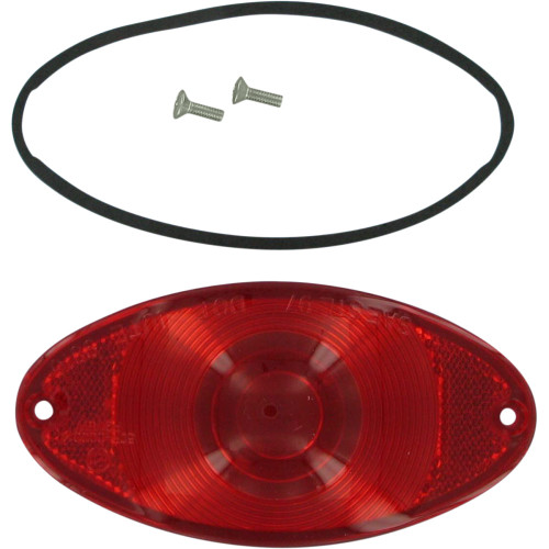 Drag Specialties Cateye Lens - Red Drag Specialties Cateye Lens - Red