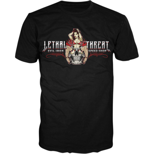 Lethal Threat Lt20893Xxl Tee Evil Iron Black 2X