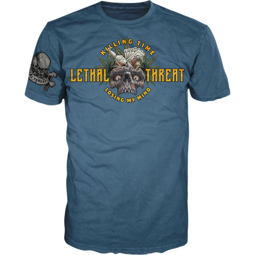 Lethal Threat Killing Time T-Shirt - Blue - 4Xl Vv40175-4Xl Lethal Threat Killing Time T-Shirt - Blue - 4Xl Vv40175-4Xl
