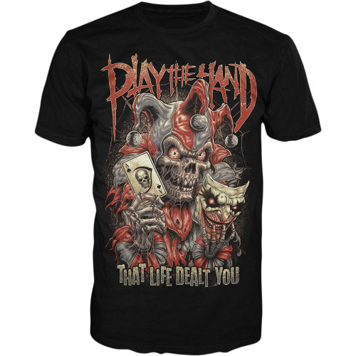 Lethal Threat Play The Hand T-Shirt - Black - 5Xl Lt20894-5Xl