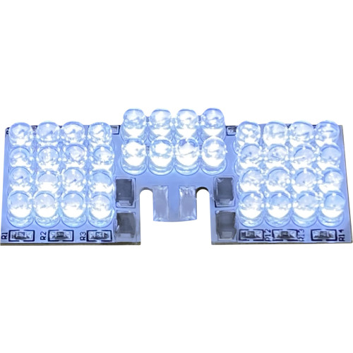 Custom Dynamics Led Fender Light Tip Board - White Gen-Ft-W