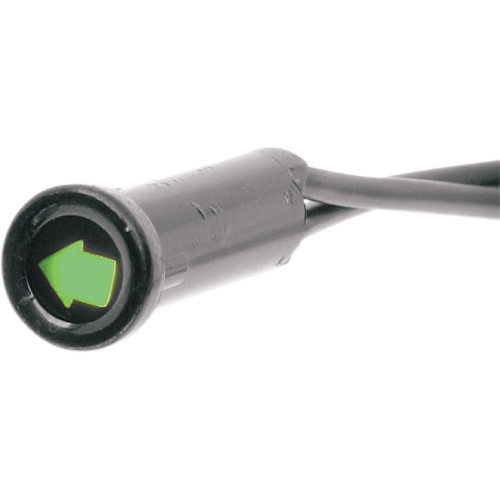 Drag Specialties Snap-In Indicator Light - Turn - Black Bezel