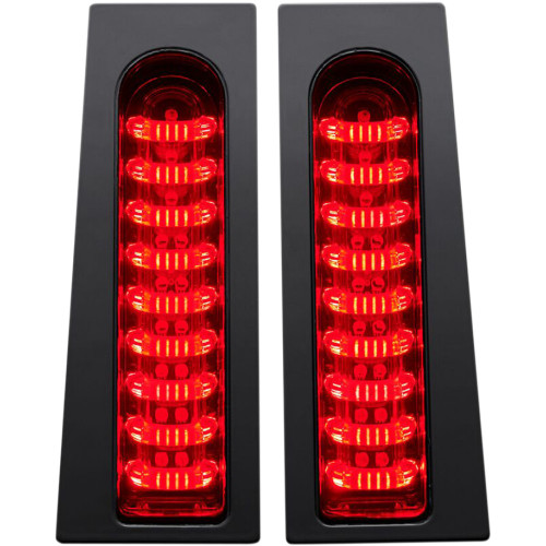 Custom Dynamics Probeam Fillerz Lights - Red - Gloss Black Pb-Fill-R-B