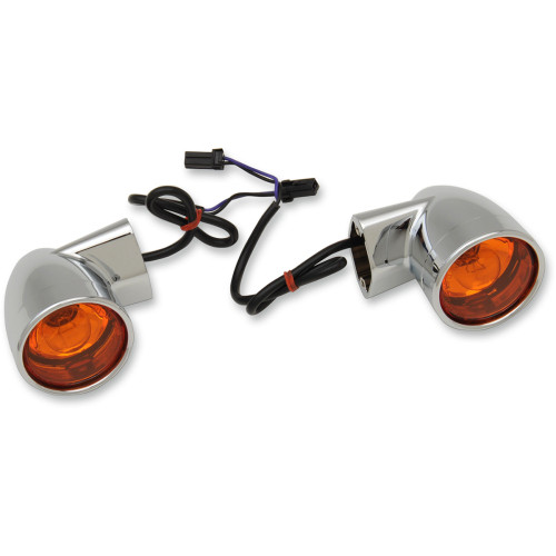Drag Specialties Rear Bullet Turn Signal Lights Flt - Chrome Drag Specialties Rear Bullet Turn Signal Lights Flt - Chrome