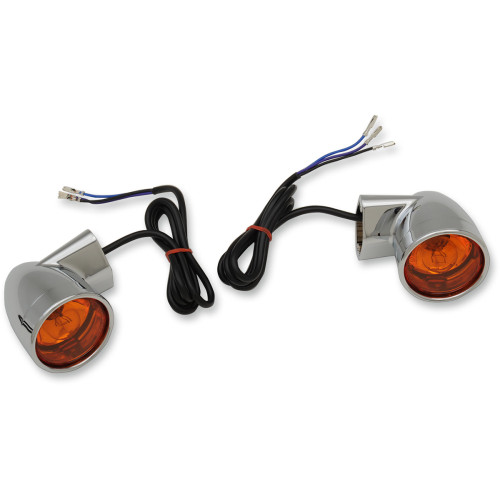 Drag Specialties Bullet Turn Signal Lights Flt - Chrome Drag Specialties Bullet Turn Signal Lights Flt - Chrome