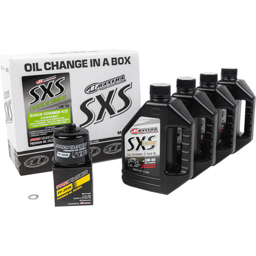 Maxima Racing Oil Sxs Synthetic Oil Change Kit - Kawasaki Teryx - 5W40 90-469013-Krx