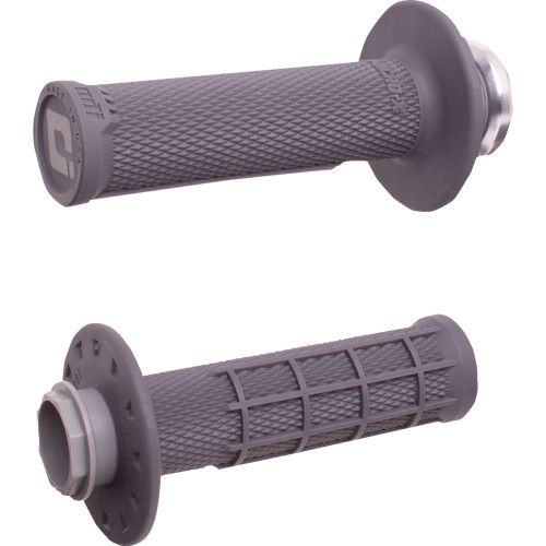 Micro-X Half-Waffle V2 Lock-On Grips - Graphite/Silver H36Mxh