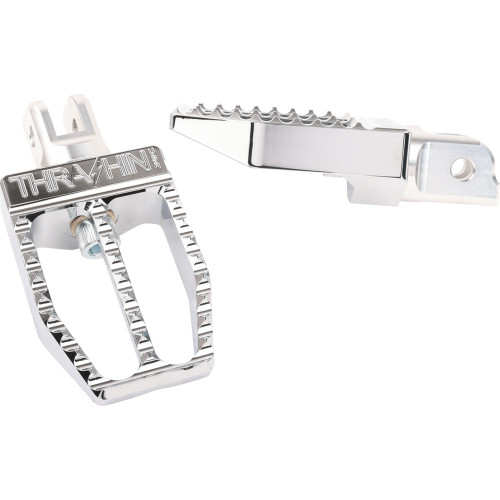 Militant Footpegs - Front - Chrome Tsc-2019-3-Sf