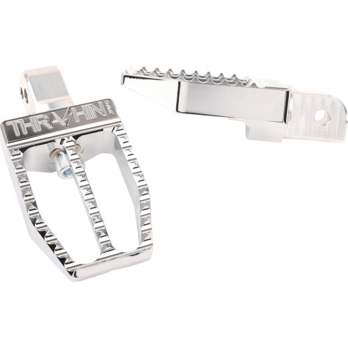 Militant Footpegs - Rear - Chrome Tsc-2019-3-Sr