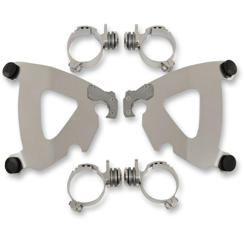 Memphis Shades Road Warrior Mounting Kit - Polished - Fxdwg Mek2029 Memphis Shades Road Warrior Mounting Kit - Polished - Fxdwg Mek2029