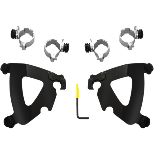Memphis Shades Road Warrior Mounting Kit - Black - Fxdwg Meb2030 Memphis Shades Road Warrior Mounting Kit - Black - Fxdwg Meb2030