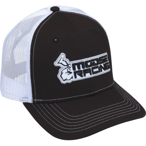 Moose Offroad S2402762R1 Hat Moose Half-Agroid Bk/Wh