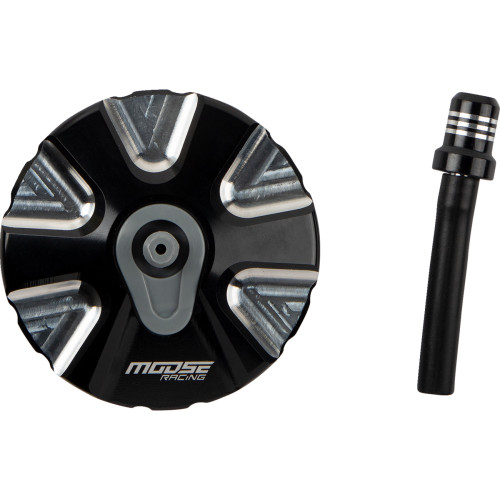 Moose Racing Aluminum Gas Cap - Black - Gas Gas T03-5111Bk