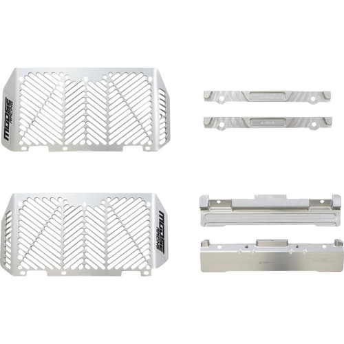 Moose Racing Billet Radiator Guards - Silver - Yamaha 12-5002 Moose Racing Billet Radiator Guards - Silver - Yamaha 12-5002