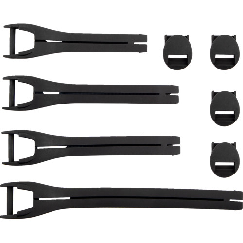 Moose Racing Qualifier Boot Strap Kit - Black - Size 10-15 3430-1016