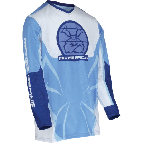 Moose Racing Youth Agroid Mesh Jersey - Blue/White - Medium 2912-2482